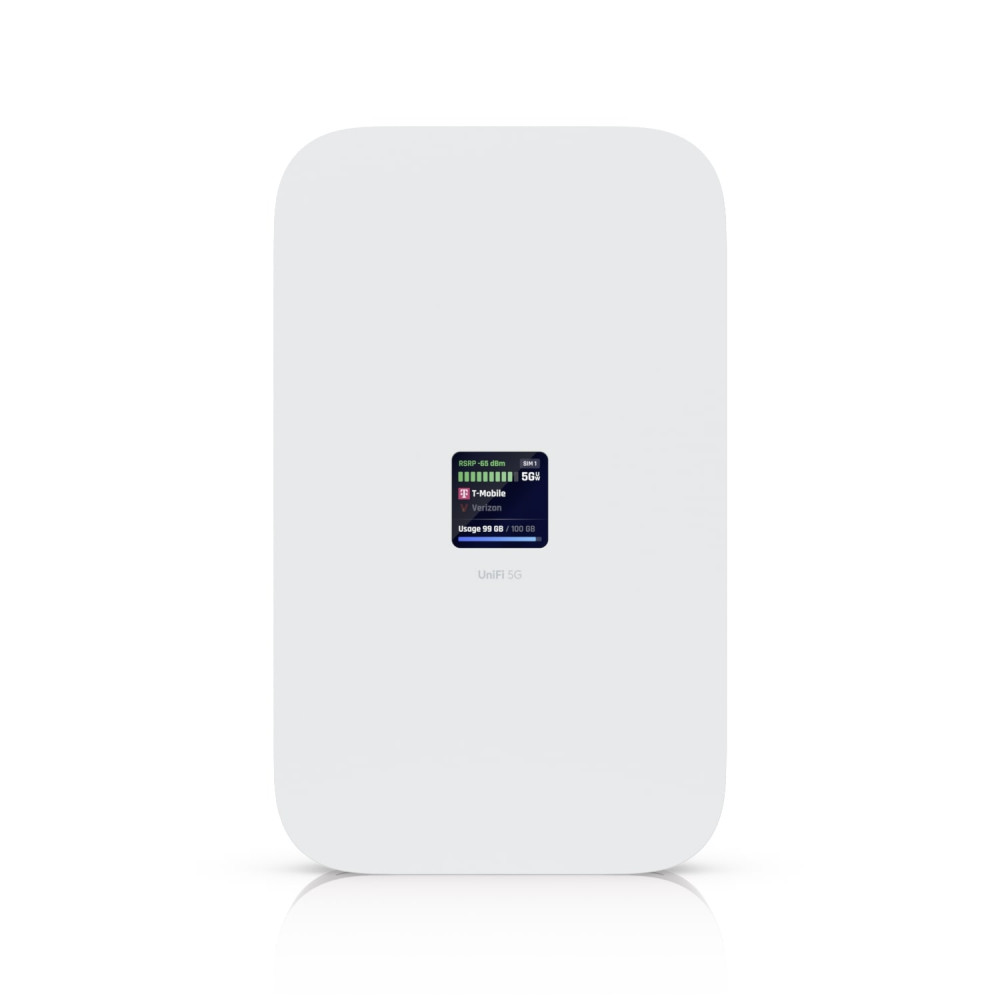 Ubiquiti U5G-MAX UniFi 5G Max, A High-Performance 5G (3.4 GBps) Modem, Unifi Deployment. Adopt Through UniFi PoE Port, Delivers Automatic Setup, dual SIM/eSIM - Image 1