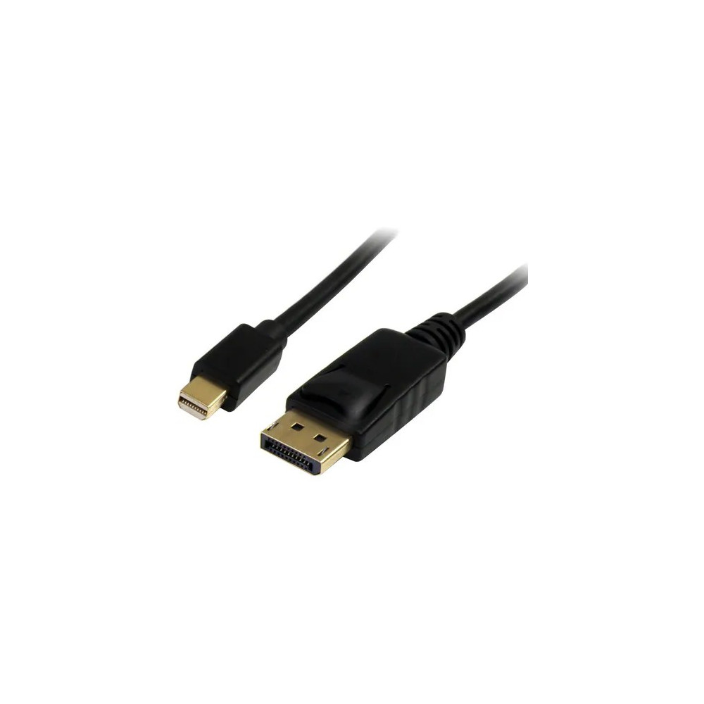 StarTech MDP2DPMM1M 1m (3ft) Mini DisplayPort to DisplayPort 1.2 Cable, 4K x 2K mDP to DisplayPort Adapter Cable, Mini DP to DP Cable for Monitor - Cable for TV, Projector - First End: 1 x 20-pin Mini DisplayPort 1.2 Digital Audio/Video - Male - - Image 1