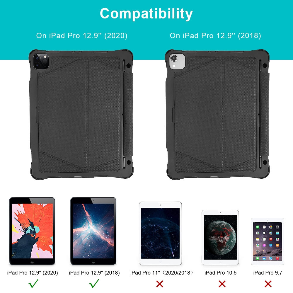 Choetech 6971824976373 BH-010 Wireless Keyboard for iPad Pro 12.9"(2020 & 2018) - Image 3