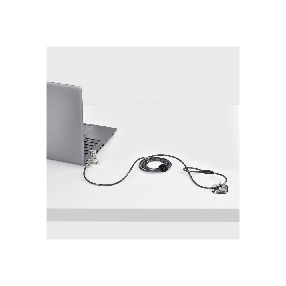 StarTech UNIVCS25-LAPTOP-LOCK 25-PACK UNIVERSAL LAPTOP LOCK 6.6FT (2M), SERIALIZED SECURITY CABLE FOR NOTEBOOK, - Image 4