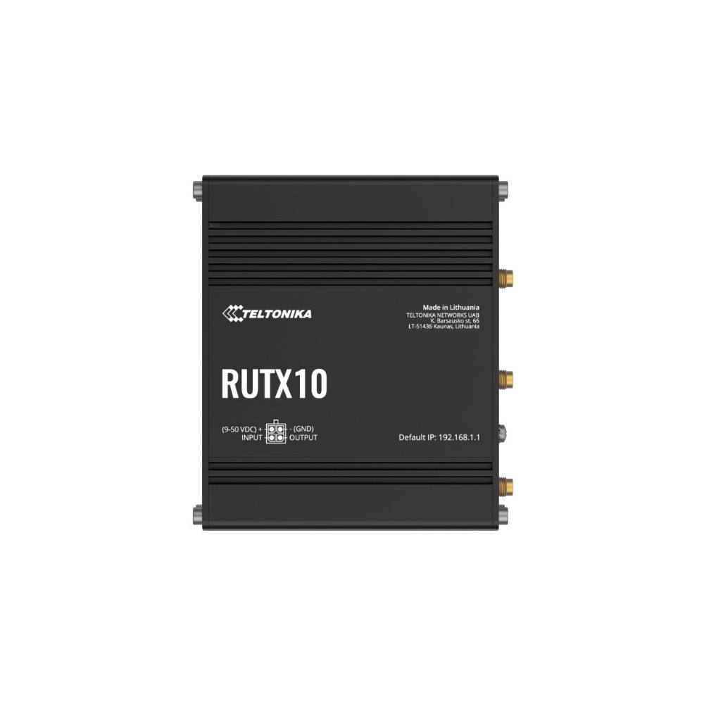 Teltonika RUTX10000400 RUTX10 Professional Ethernet Router, Industrial Ethernet Router/VPN/Firewall (NO-LTE) with Dual Band WiFi 5 802.11ac, PSU included - Image 1