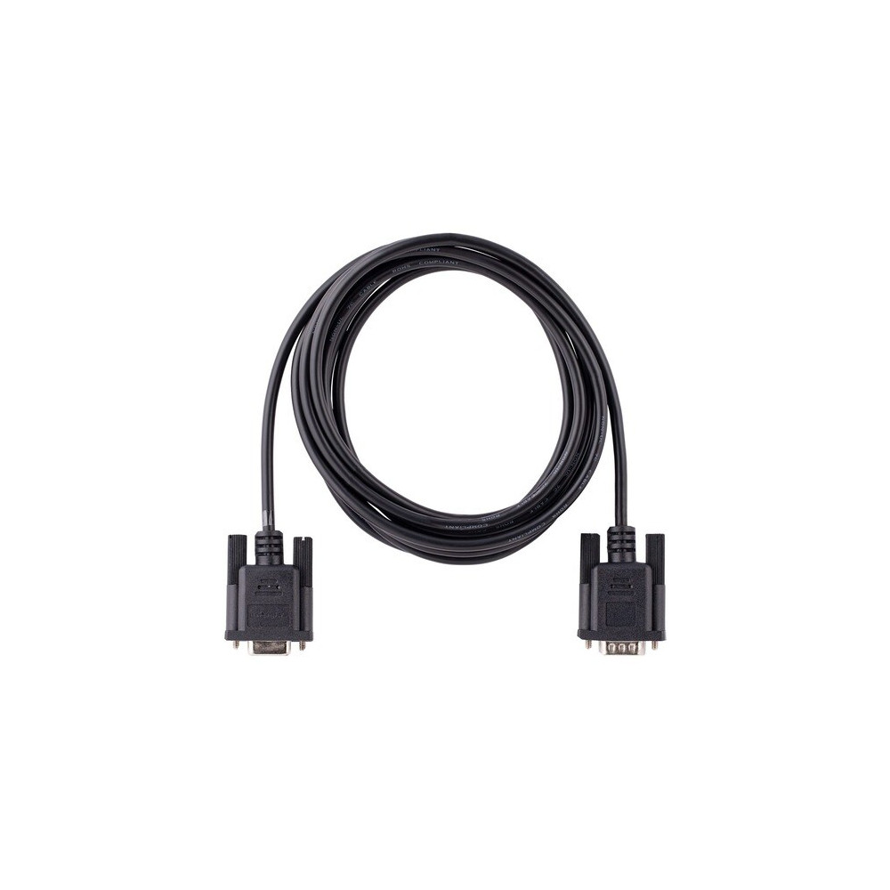 StarTech 9FMNM-3M-RS232-CABLE 3m RS232 Serial Null Modem Cable, Crossover Serial Cable w/Al-Mylar Shielding, DB9 Serial COM Port Cable Female to Male, F/M - 3m RS232 serial null modem DB9 male to female cable; 28 AWG tinned wires with aluminum m - Image 5