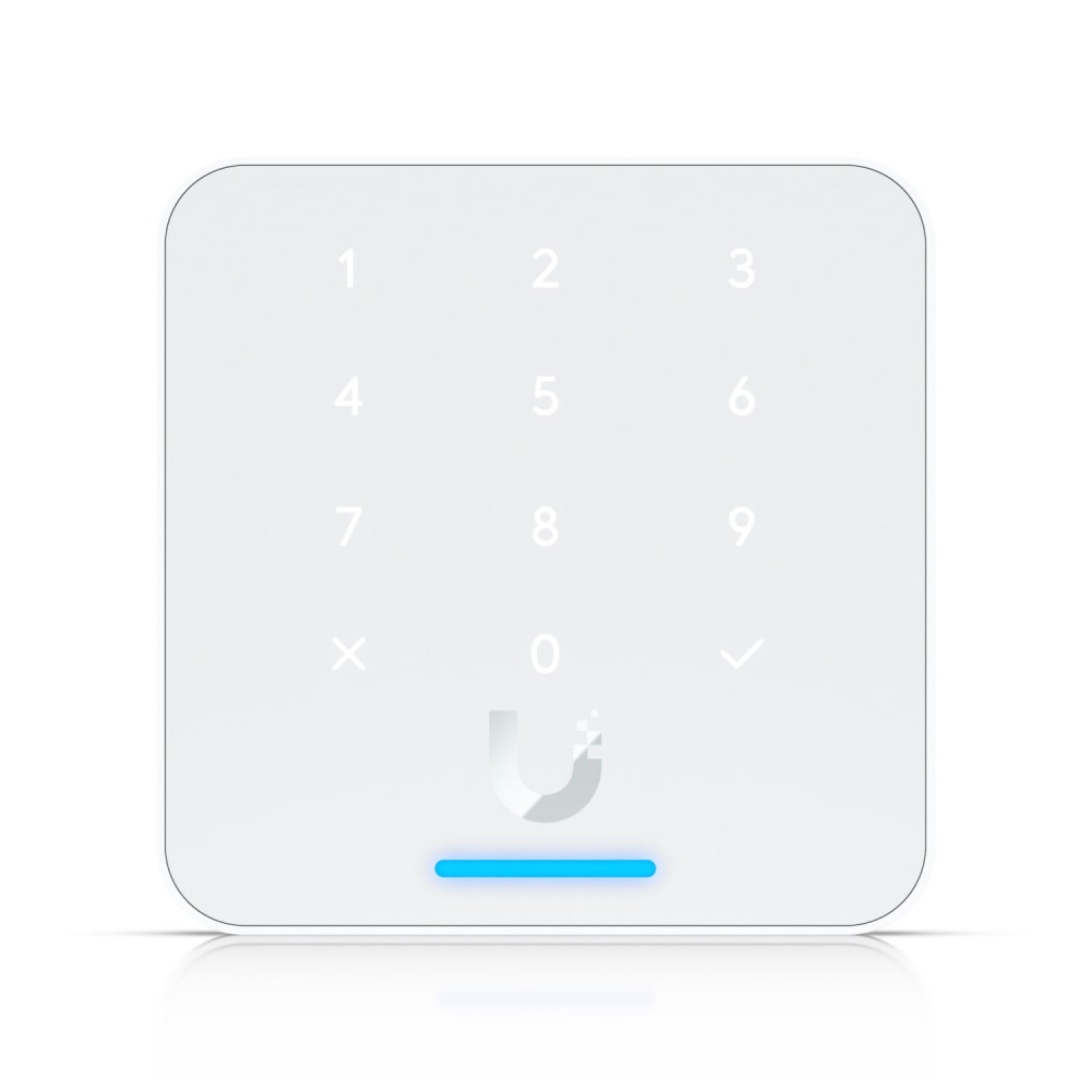 Ubiquiti UA-G3-FLEX-W Ubiquit Reader Flex, White ,Third-generation NFC Card Reader With A Keypad & Apple Touch Pass Support, Outdoor IP55, Power via POE - Image 1