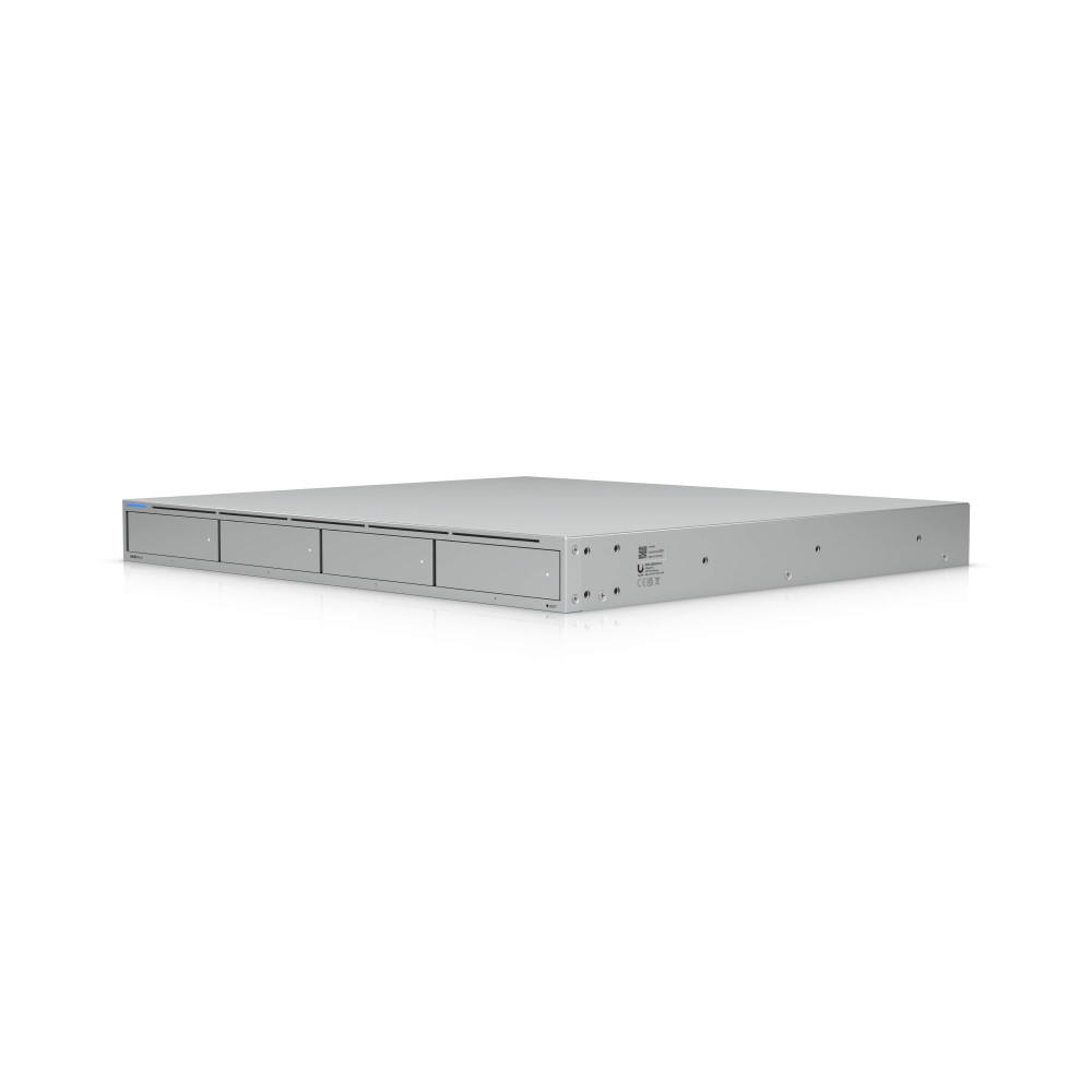 Ubiquiti UNAS-PRO-4 UNAS Pro 4, 1U Rack-Mount NAS(4) 2.5/3.5'HDD Bays(2) M.2NVMe SSD, Fast Access, Low Latency, High-Availability 10Gbps,Large Storage - Image 1