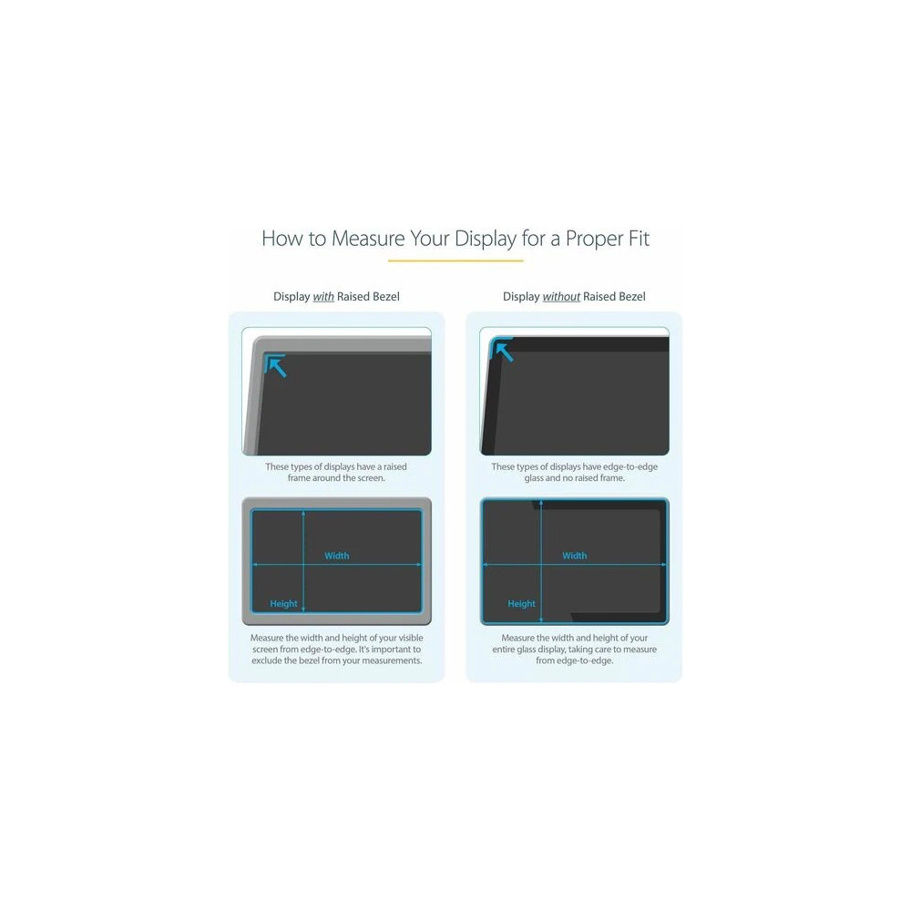StarTech 1754-PRIVACY-SCREEN 17-inch 5:4 Computer Monitor Privacy Filter, Anti-Glare Privacy Screen w/51% Blue Light Reduction, +/- 30 deg. View Angle - 17" 5:4 Computer Monitor Privacy Filter, Anti-Glare Privacy Screen w/51% Blue Light Reductio - Image 5