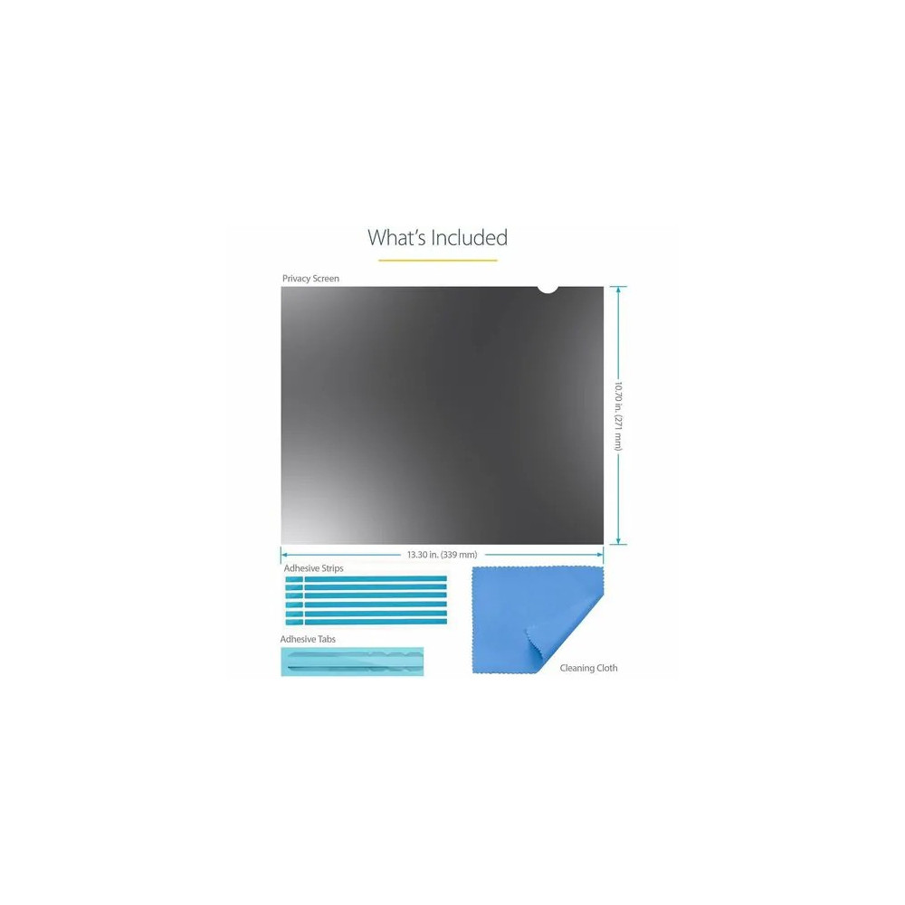 StarTech 1754-PRIVACY-SCREEN 17-inch 5:4 Computer Monitor Privacy Filter, Anti-Glare Privacy Screen w/51% Blue Light Reduction, +/- 30 deg. View Angle - 17" 5:4 Computer Monitor Privacy Filter, Anti-Glare Privacy Screen w/51% Blue Light Reductio - Image 9