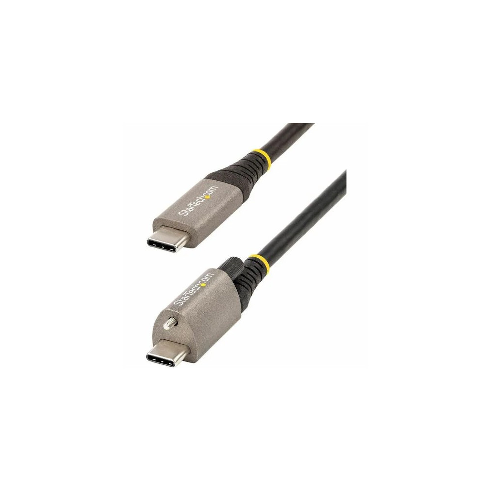 StarTech USB31CCTLKV50CM 50CM (20IN) USB-C CABLE, TOP SCREW LOCKING, USB 10GBPS, 100W (5A) POWER DELIVERY, - Image 1