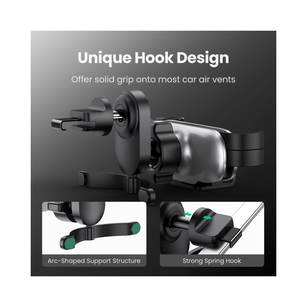 UGREEN 6957303888719 80871 Gravity Car Holder with Hook - Image 5