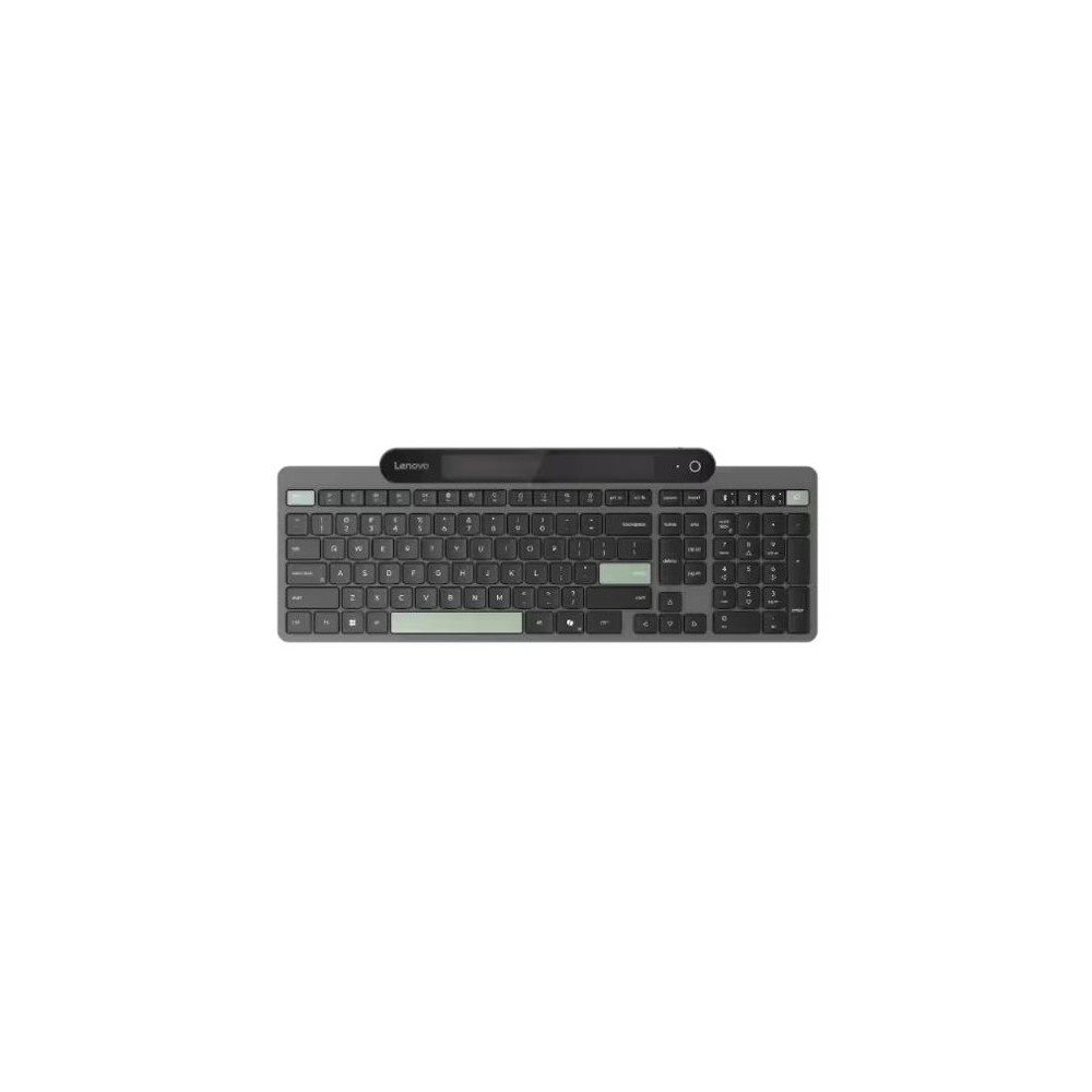 Lenovo 4Y41R69489 Self-Charging Bluetooth Keyboard-US English Bluetooth 5.1 USB-C Uses fast-charging Free from Batteries Three-Device Cycling 108 Keys 3yr WTY - Image 1