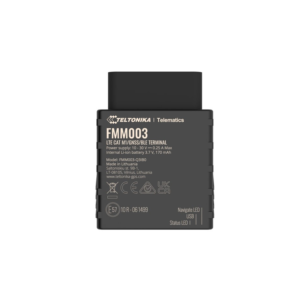 Teltonika FMM0037FAU01 FMM003 LTE CAT M1 Tracker with Advanced OBD OEM Data Reading for Global Coverage - Image 1