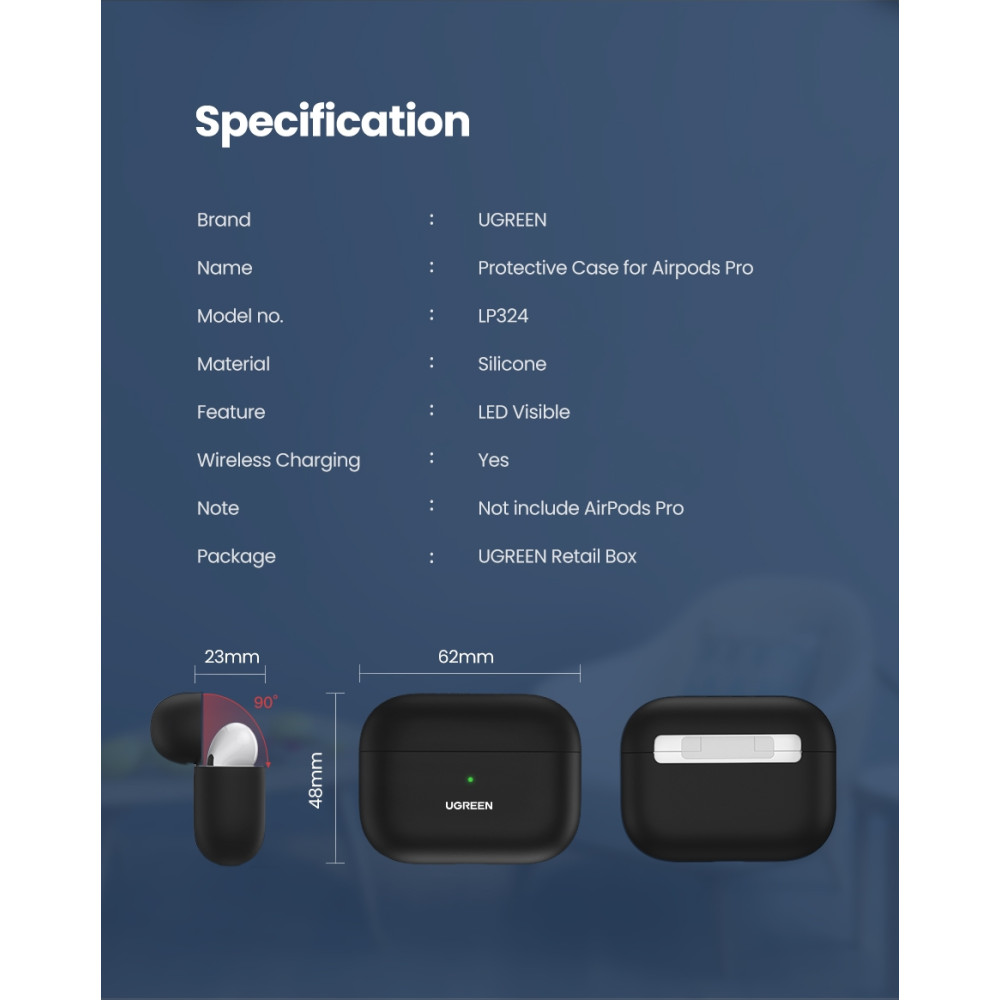 UGREEN 6957303885138 80513 Liquid Silicone Case for Airpods Pro - Image 9