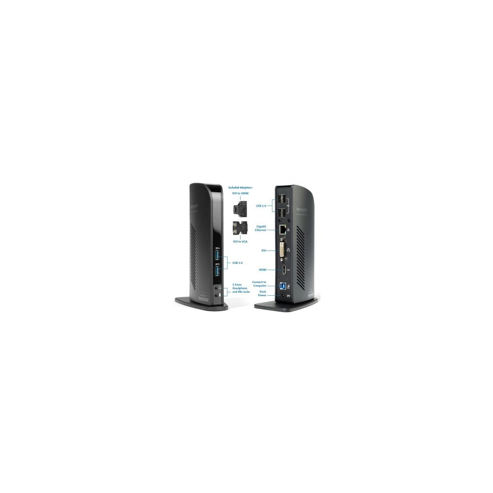 Kensington 33972 SD3500 DOCKING STATION, HDMI, DVI, VGA, USB-A(6), GbE(1), 2YR - Image 7