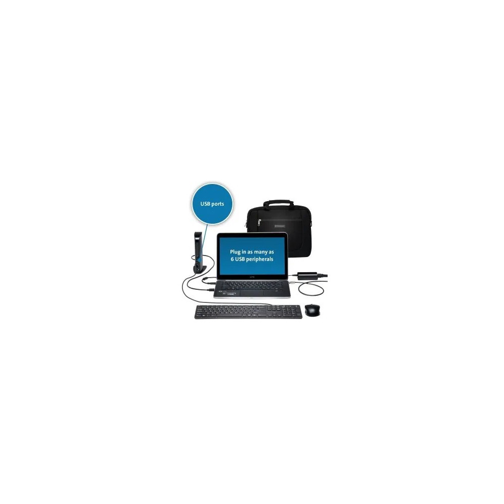 Kensington 33972 SD3500 DOCKING STATION, HDMI, DVI, VGA, USB-A(6), GbE(1), 2YR
