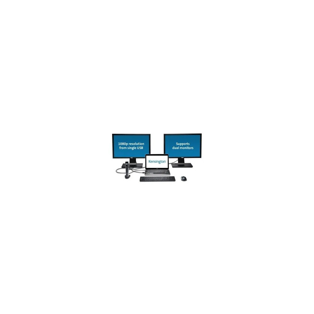 Kensington 33972 SD3500 DOCKING STATION, HDMI, DVI, VGA, USB-A(6), GbE(1), 2YR