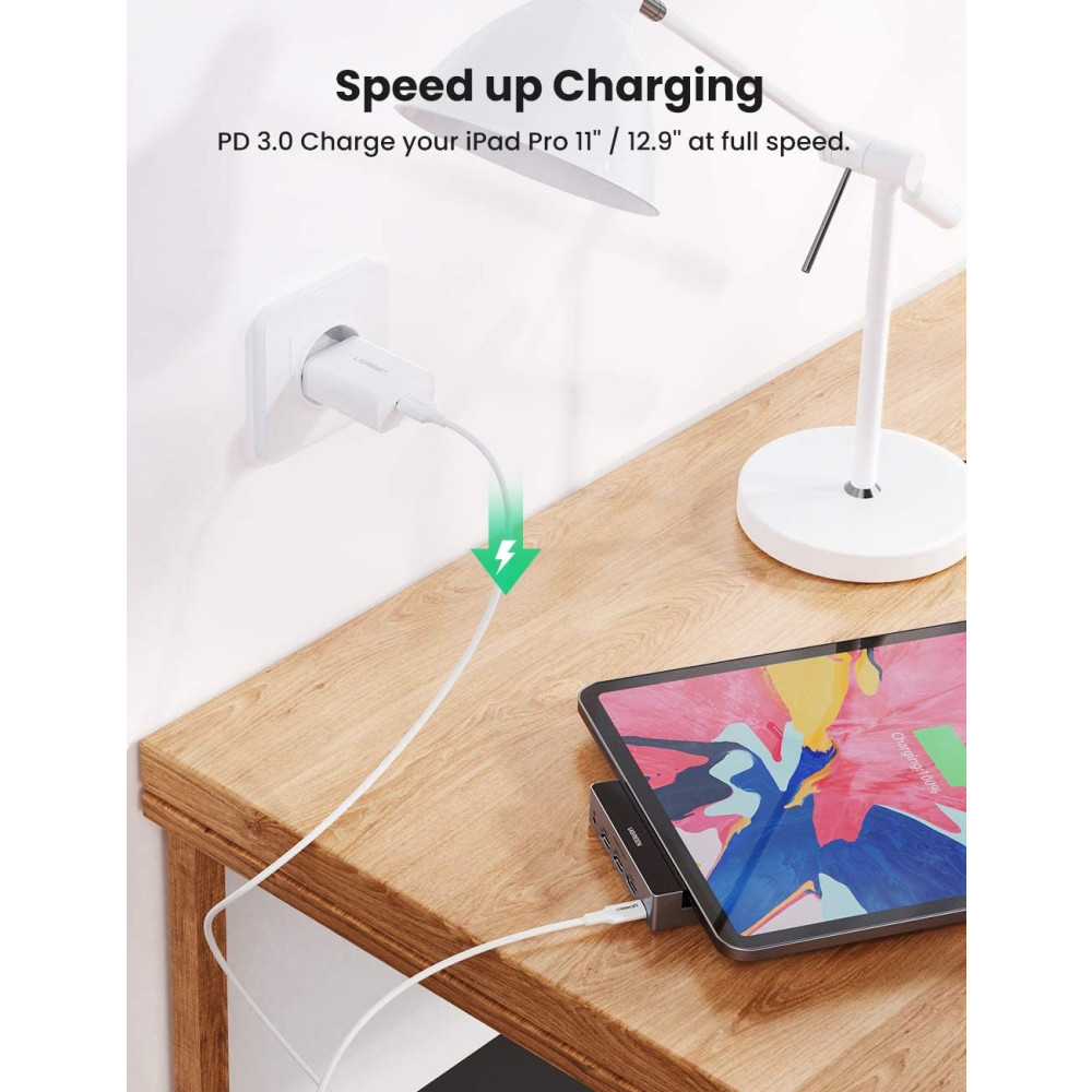 UGREEN 6957303876884 70688 5 in 1USB-C Multifunction Adapter for iPad Pro - Image 4