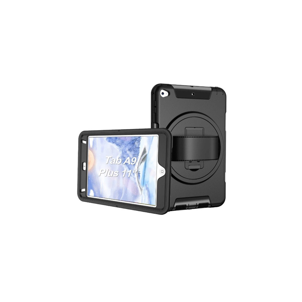 USP HDTA11A9PLUS Rugged Samsung Galaxy Tab A11+ / Tab A9+ (11') Case Black - Built-in-Kickstand, Hand & Shoulder Strap, DropProof,5 Years Warranty - Image 1