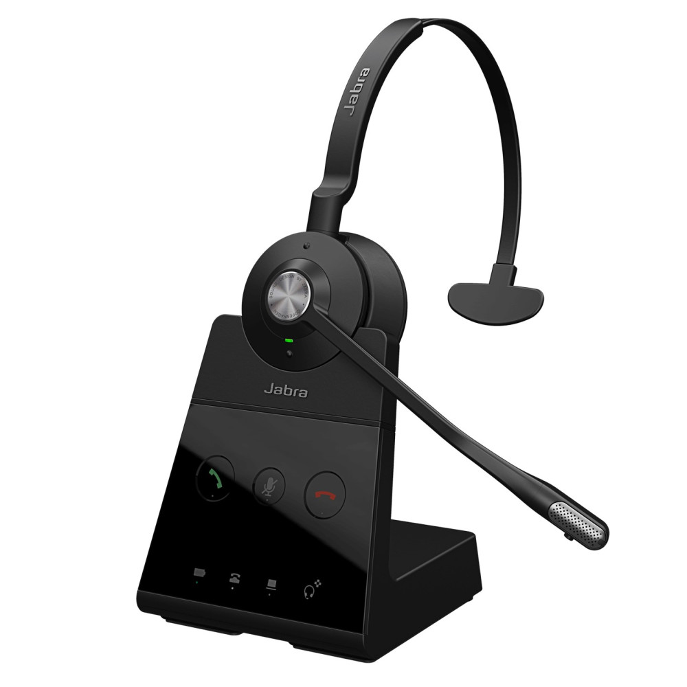 Jabra 9653-553-117 Engage 65 SE Mono professional wireless headsets Up to 150 meters DECT wireless range, Talk-time Up to 13 hours, Busylight Advanced noise-cancel - Image 1