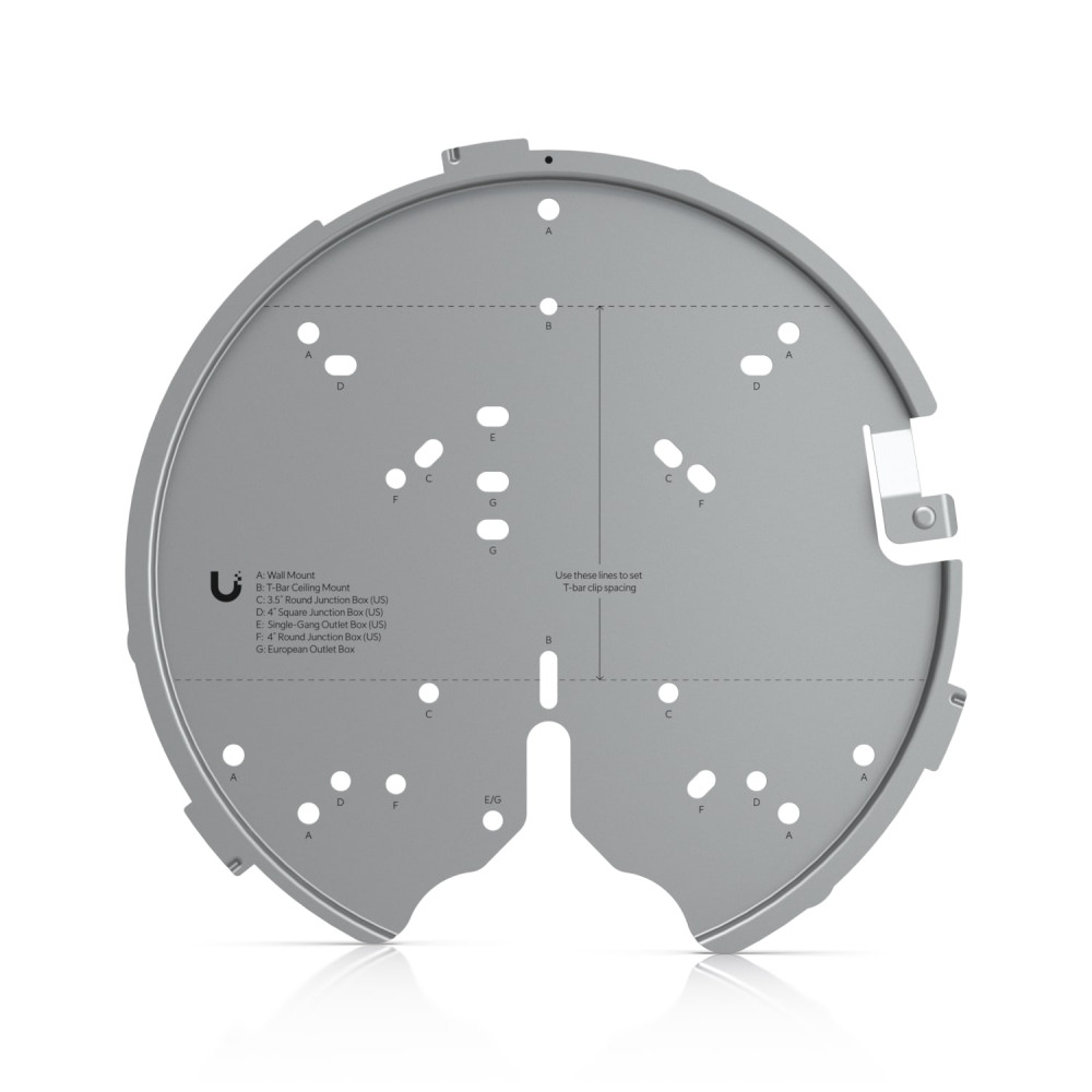 Ubiquiti U-PRO-MP Versatile Mounting System, For U7 Pro, U6 Enterprise, U6 Pro, U6 Long-Range, AC Pro, AC HD, AC SHD, AC XG, - Image 1