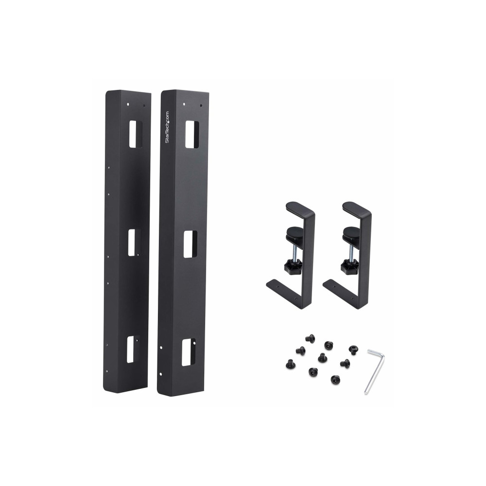 StarTech CALB-DESK-CABLE-TRAY UNDER DESK CABLE MANAGEMENT TRAY, LENGTH ADJUSTABLE CABLE ORGANIZER, CLAMP-ON - Image 1