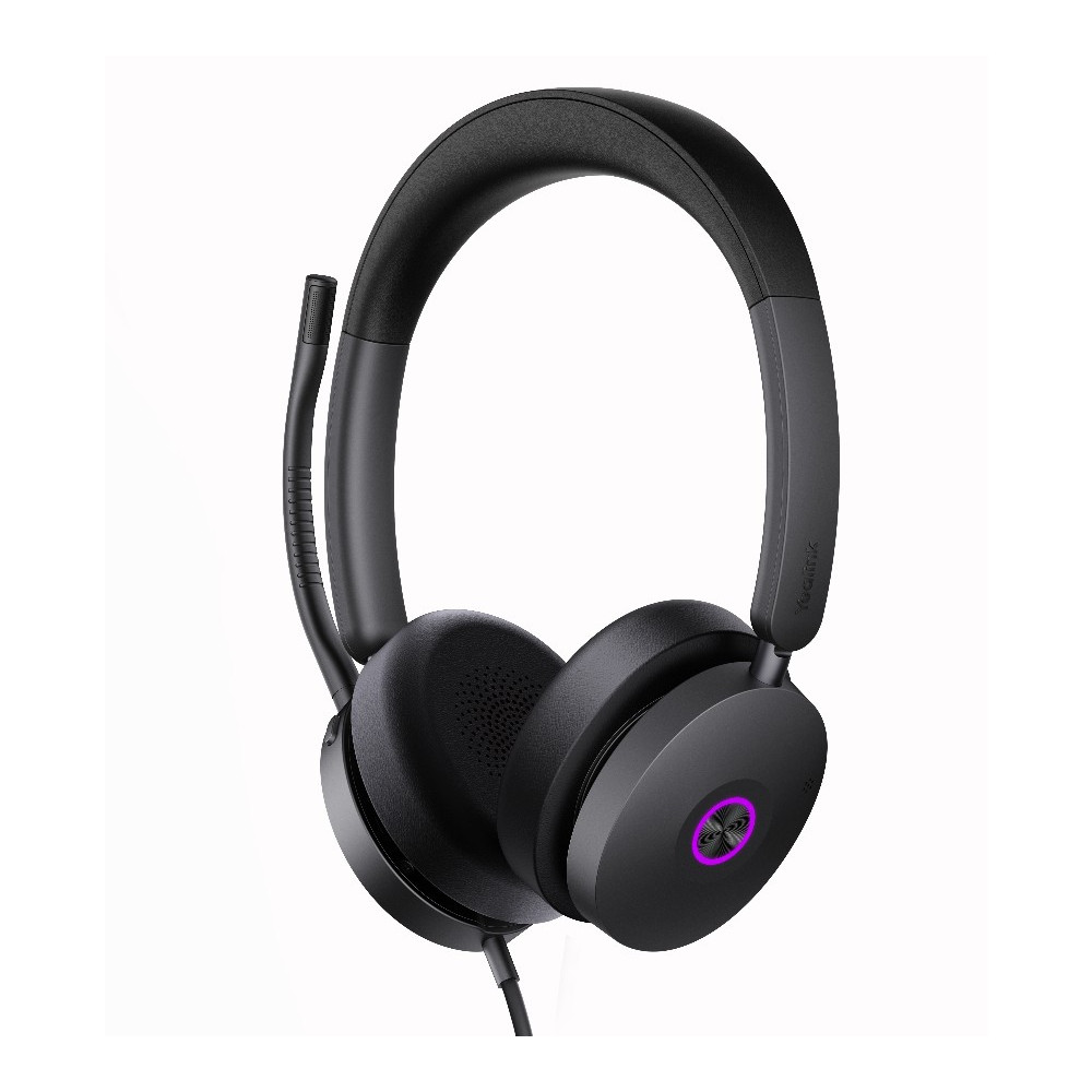 Yealink UH48-D-UC-C/A UH48 UC USB Wired Headset Hybrid Active Noise Cancellation, Four-Microphone Noise-canceling Technology, Swift Plug & Play All-Day Comfort - Image 1