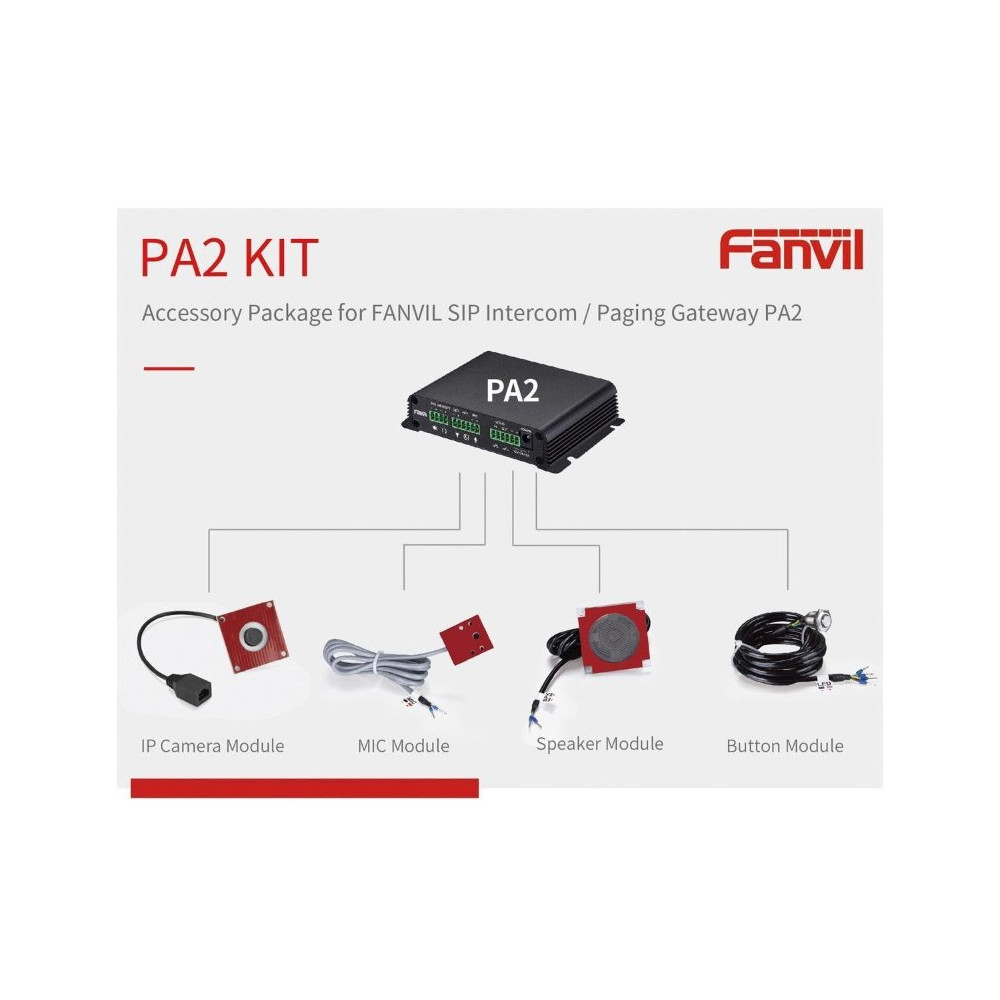 Fanvil PA2KIT PA2 Accessories Kit to suit IPF-PA2, Official Kit For PA2 SIP Paging Gateway & Video Intercom. - Image 1