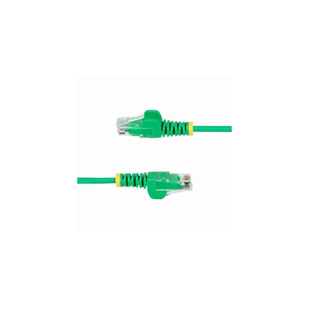 StarTech N6PAT7MGNS 7m Green Slim CAT6 Ethernet Cable, Snagless RJ45, UTP, LSZH, 28AWG Pure Bare Copper, Slim Network Patch Cord - Slim UTP Cat6 Cable supports 10Gbps and 100W PoE; Ideal for crowded installations; 36% slimmer for improved airfl - Image 10