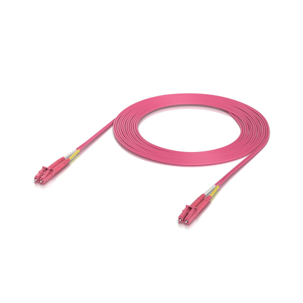 Ubiquiti UACC-OFC-M2-LULU-3M-50 OM4 Duplex LC UPC Fiber Patch Cable, Indoor OM4 multi-mode fiber patch cable with duplex LC UPC connectors. - Image 1