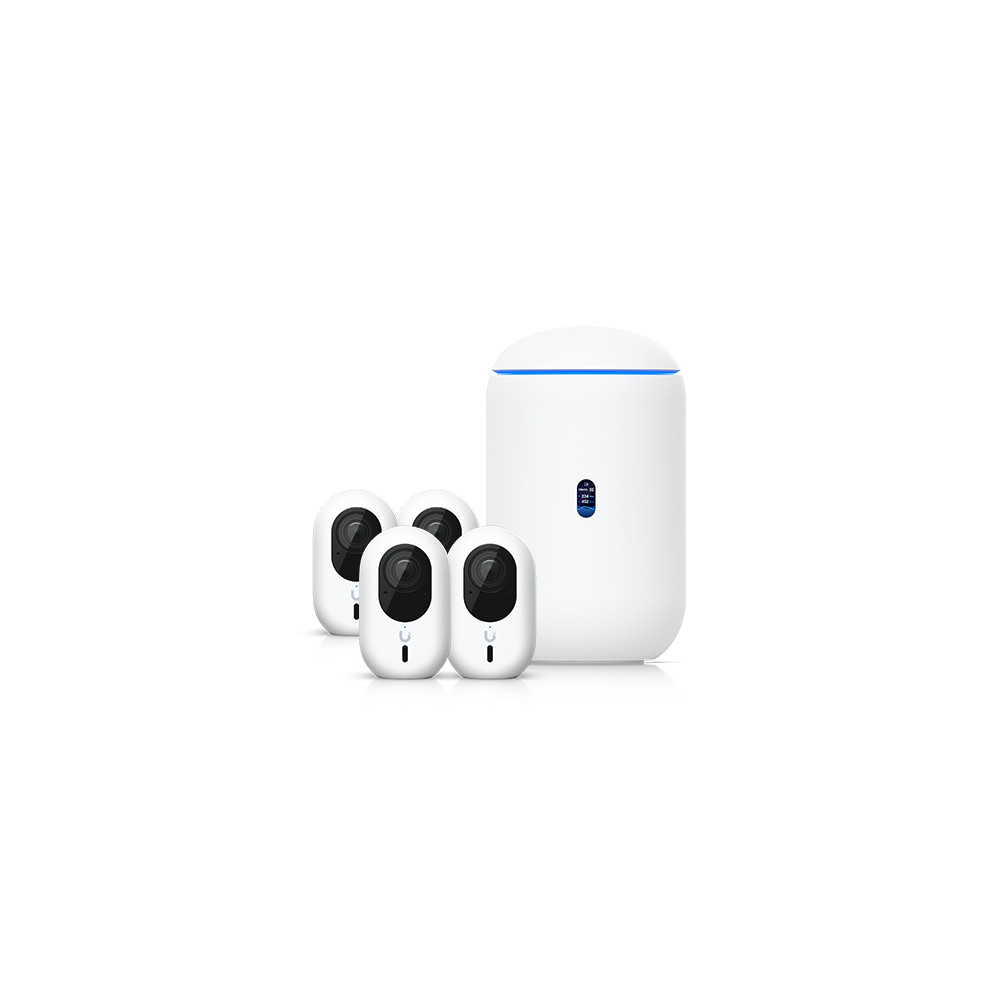 Ubiquiti NHU-UDR7-G6-INS-4 Advanced Home Surveillance Bundle (4 Instant Cameras Pack), Includes 1× UDR7, 4× UVC-G6-INS-W, *Requires MicroSD card for Protect Storage* - Image 1