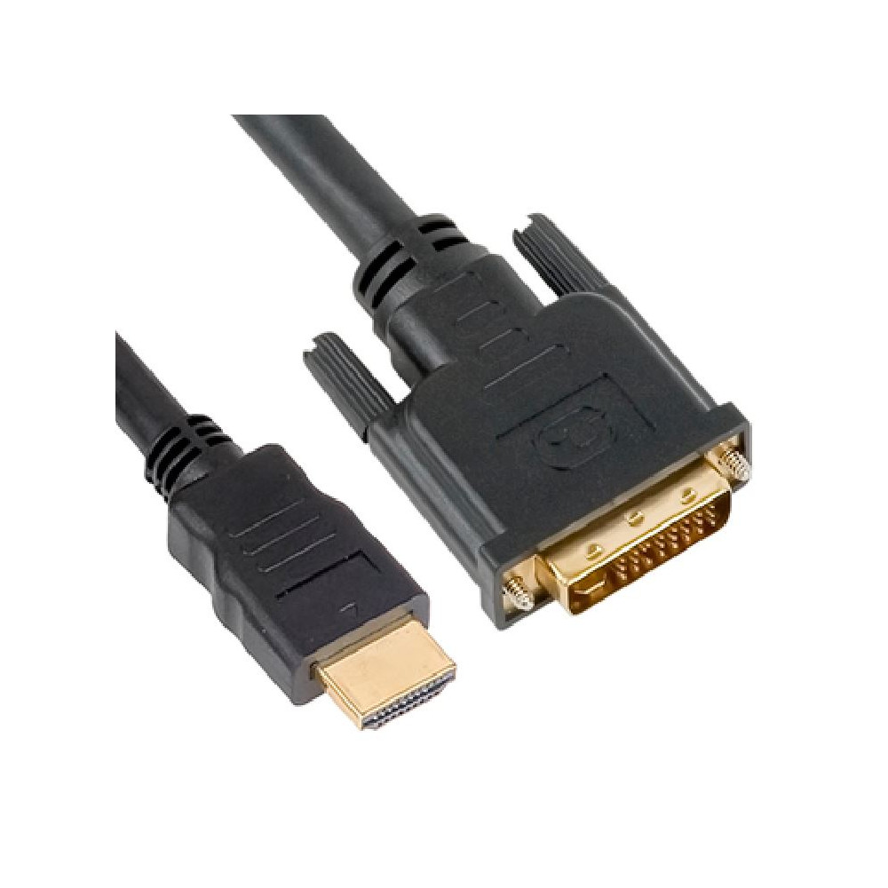 Astrotek AT-HDMIDVID-MM-1 1m HDMI to DVI-D Adapter Converter Cable - Male to Male 30AWG Gold Plated PVC Jacket for PS4 PS3 Xbox 360 Monitor PC Computer Projector DVD - Image 1