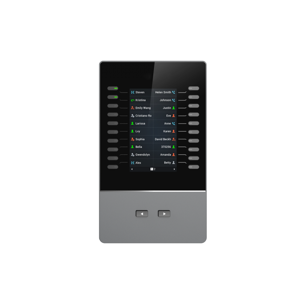 Grandstream GBX20 LCD Extension Module For GRP2615 & GXV3350 only, 20 Dual-colored Extension Keys, 4.3 inch TFT Color LCD - Image 1