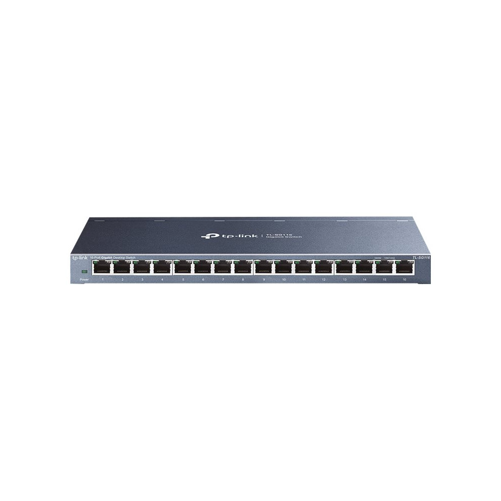 TP-LINK TL-SG116 16-PORT UNMANAGED GIGABIT SWITCH, METAL CASE, 5YR - Image 1