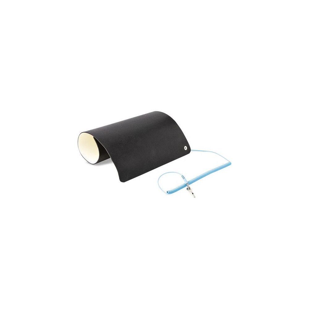 StarTech SM-ANTI-STATIC-MAT 11x18in Anti Static Mat, ESD Mat for Electronics Repair on Tables or Desks, Flexible Work Pad, Detachable Grounding Wire - 600 mm Length x 1200 mm Width - Rectangular - Polyvinyl Chloride (PVC), PVC Foam - Beige - Image 2