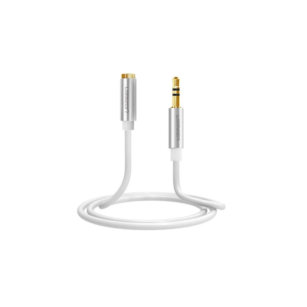 UGREEN 6957303817788 10778 3.5mm Male to 3.5mm Female Extension Cable 5m (White) - Image 1
