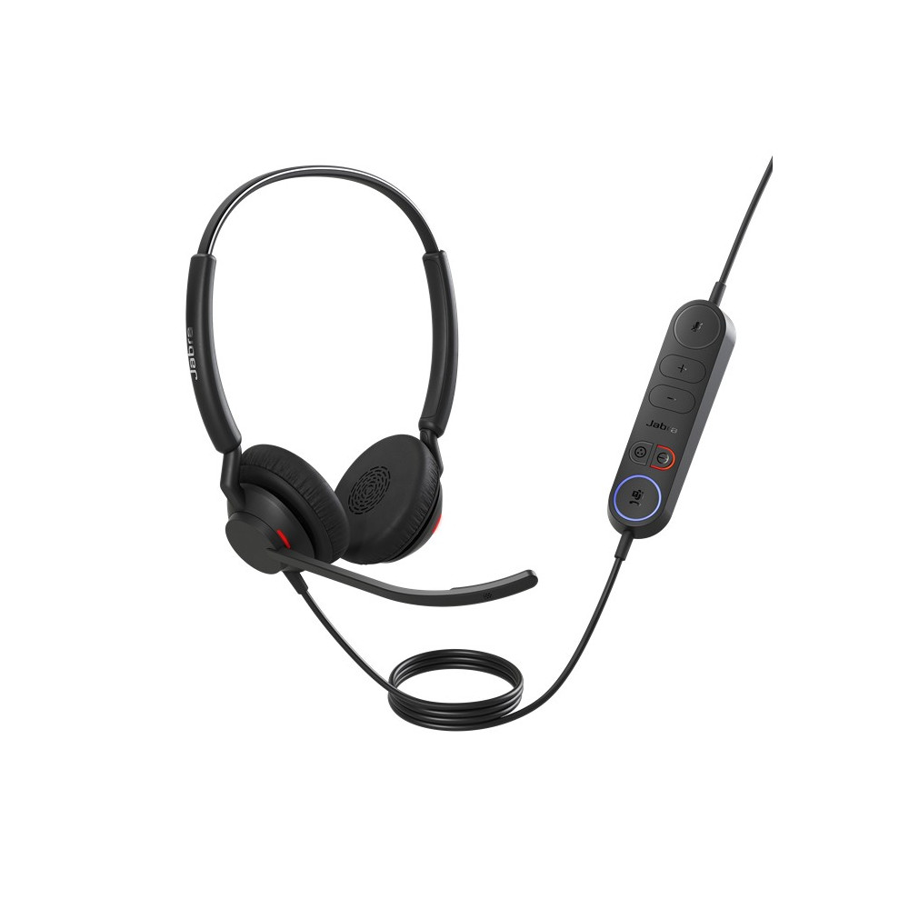 Jabra 4099-413-269 Engage 40 (Inline Link) MS Teams Dual USB-C/A Corded Headsets, Lightweight & sturdy, Double the mic, Busylight, Hearing Protection Audio Quality - Image 1