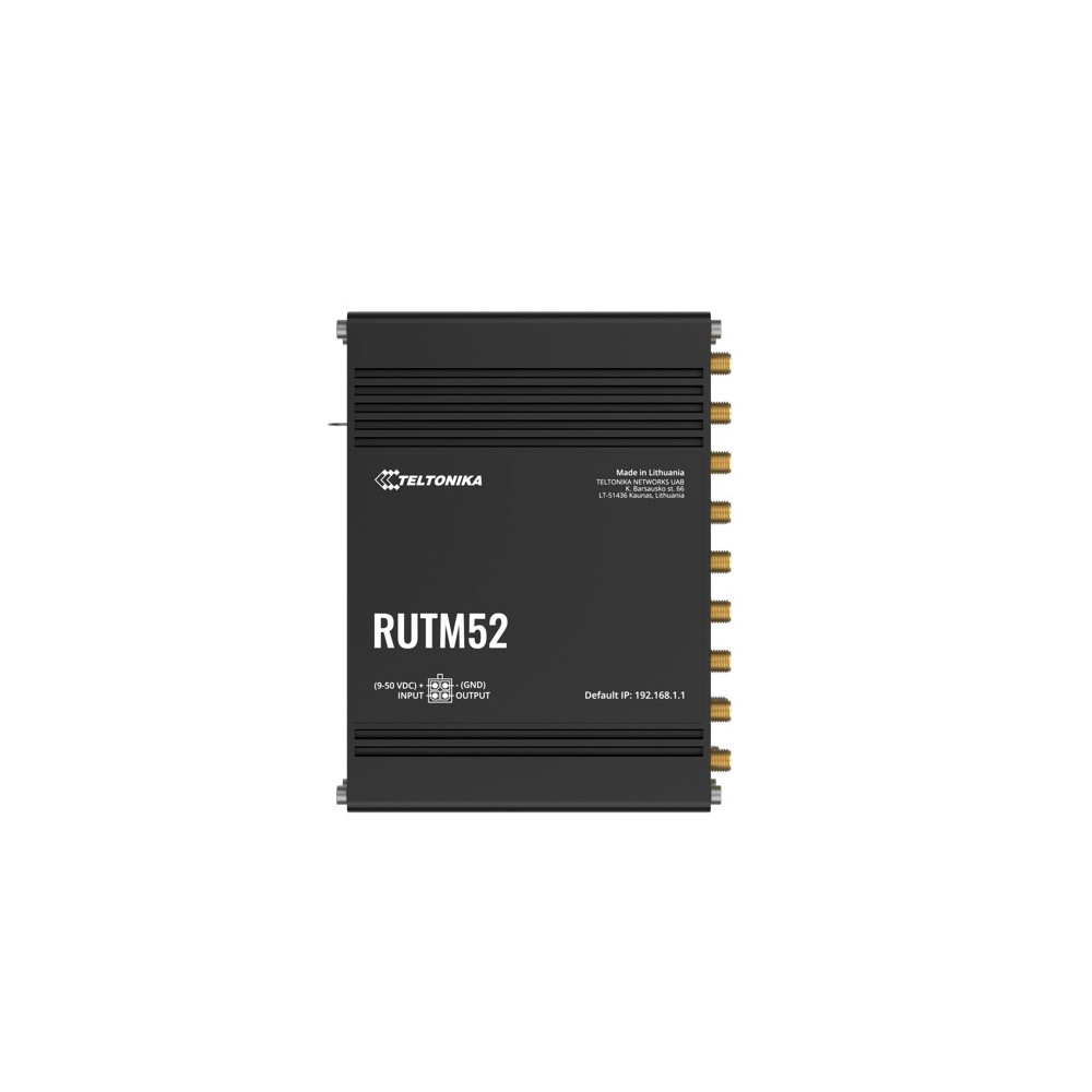 Teltonika RUTM52100400 RUTM52 Dual 5G Router, 5G dual SIM/ESIM cellular, 5 Gigabit Ethernet ports, Backward compatible with 4G(LTE Cat 20) - Image 1
