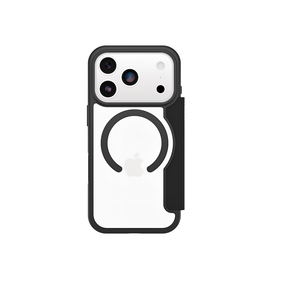 Otterbox 77-98588 React Folio MagSafe Apple iPhone 18 Pro / iPhone 17 Pro (6.3') Case Black Crystal (Clear/Black) - , 7 Years Warranty - Image 1