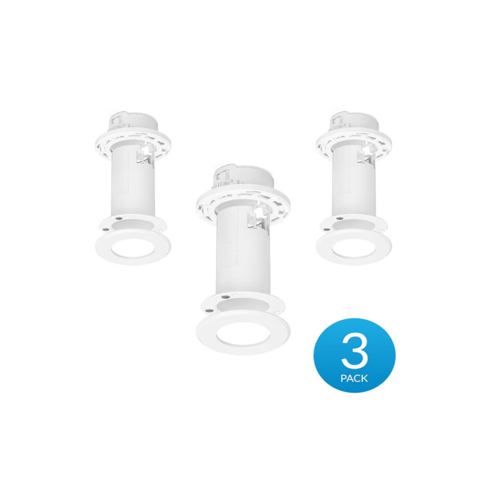 Ubiquiti FLEXHD-CM-3 Ceiling Mount 3 Pack, Compatible with U6 Mesh& FlexHD, Mounts to a Drop Ceiling Tile, Drywall Ceiling, or Solid Ceiling, - Image 1