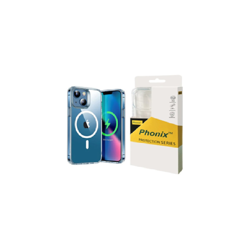 Phonix 6976552040242 Apple iPhone 17e / iPhone 16e / iPhone15 / iPhone 14 / iPhone 13 (6.1') Clear Rock Shockproof Case With MagSafe - Ultra-thin,10 Years Warranty - Image 1