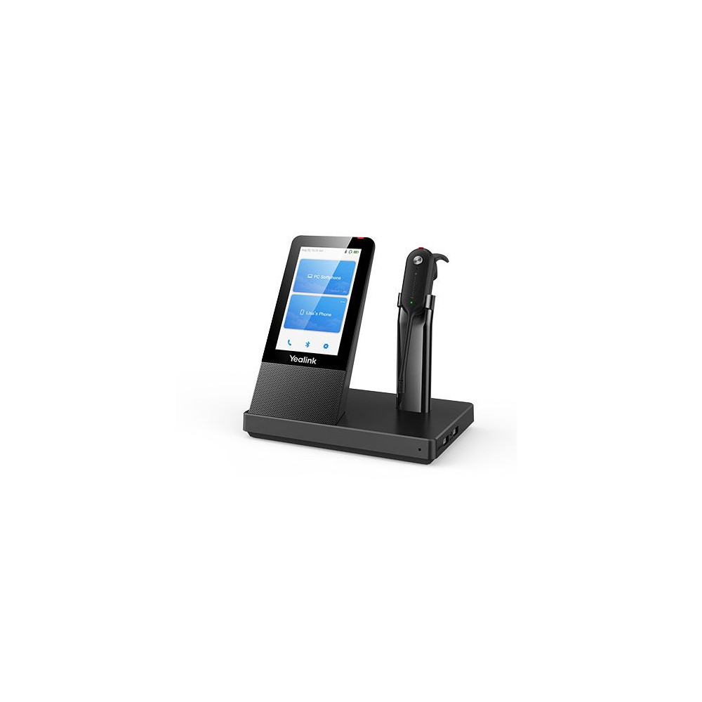 Yealink WH67-UC *EOL WH67 UC DECT Wireless Convertible Headset, UC Workstation, HD Voice,2-Mic Noise Cancellation,Teams Certified, Lightweight, 4 Wearing Styl - Image 1