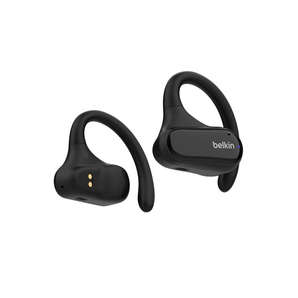 Belkin AUC013BTBK SoundForm ClearFit Open-Ear Wireless Earbuds - Black , 26hrs Battery,14.2mm Drivers, BT 5.3 Multipoint, IPX5-Rated,2 Years Warranty - Image 1