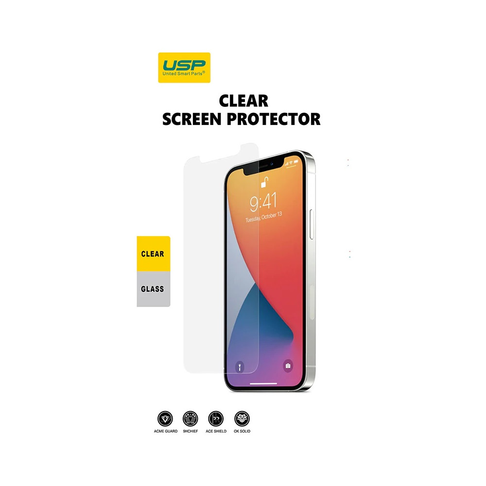 USP SPU2DXM Apple iPhone 11 Pro Max / iPhone XS Max (6.5') Tempered Glass Screen Protector - Full Coverage, 9H Hardness, Bubble-free, 5 Years Warranty - Image 1