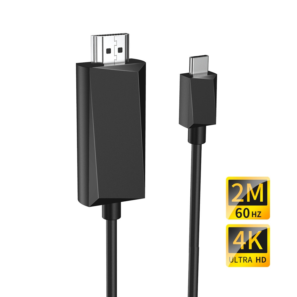 Choetech 6932112102089 CH0020 4K 60Hz USB-C to HDMI Cable 2M Black - Image 8