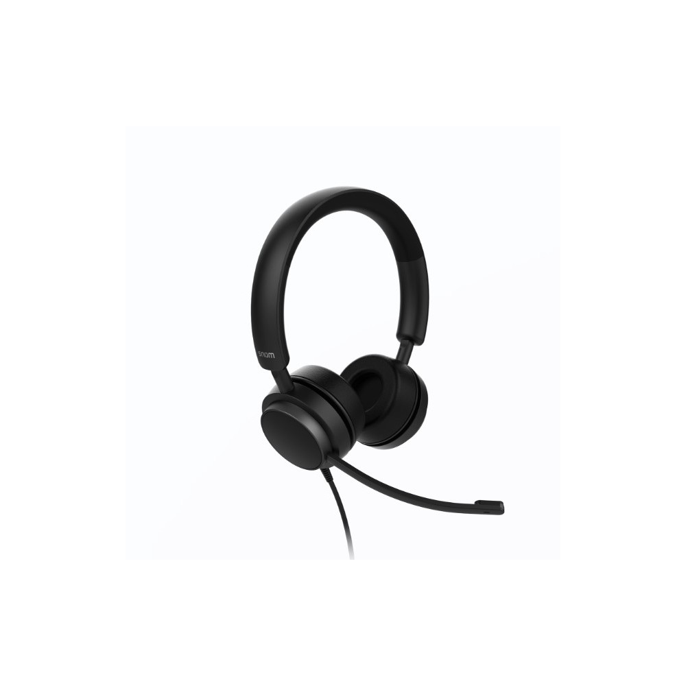Snom 00004626 A310D Corded Headset Duo, Full band audio, High wearing comfort, Lightweight construction, Perfect noise shielding from the surroundings - Image 1