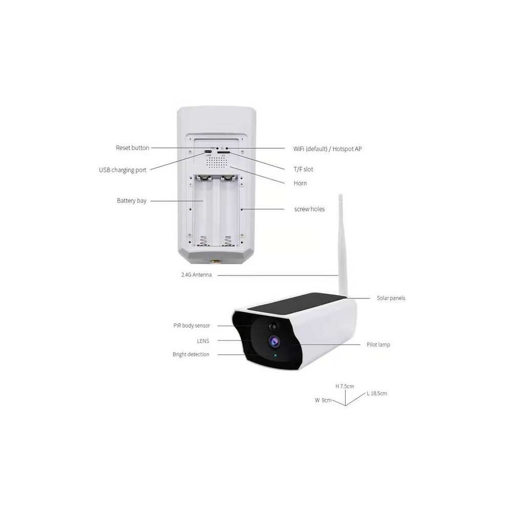 BDI ELEBDIY4P Y4P Security WiFi Camera with Solar & Battery - Image 3