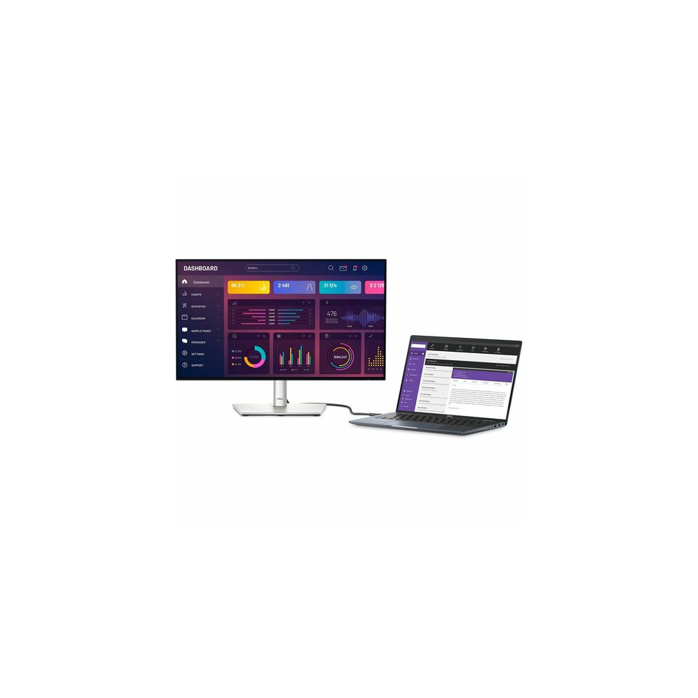 Dell U2424HE U-SERIES 24" (16:9) FHD IPS LED, HDMI, DP, USB-C(3),USB(4), H/ADJ, PIVOT,KVM,LAN, 3YR