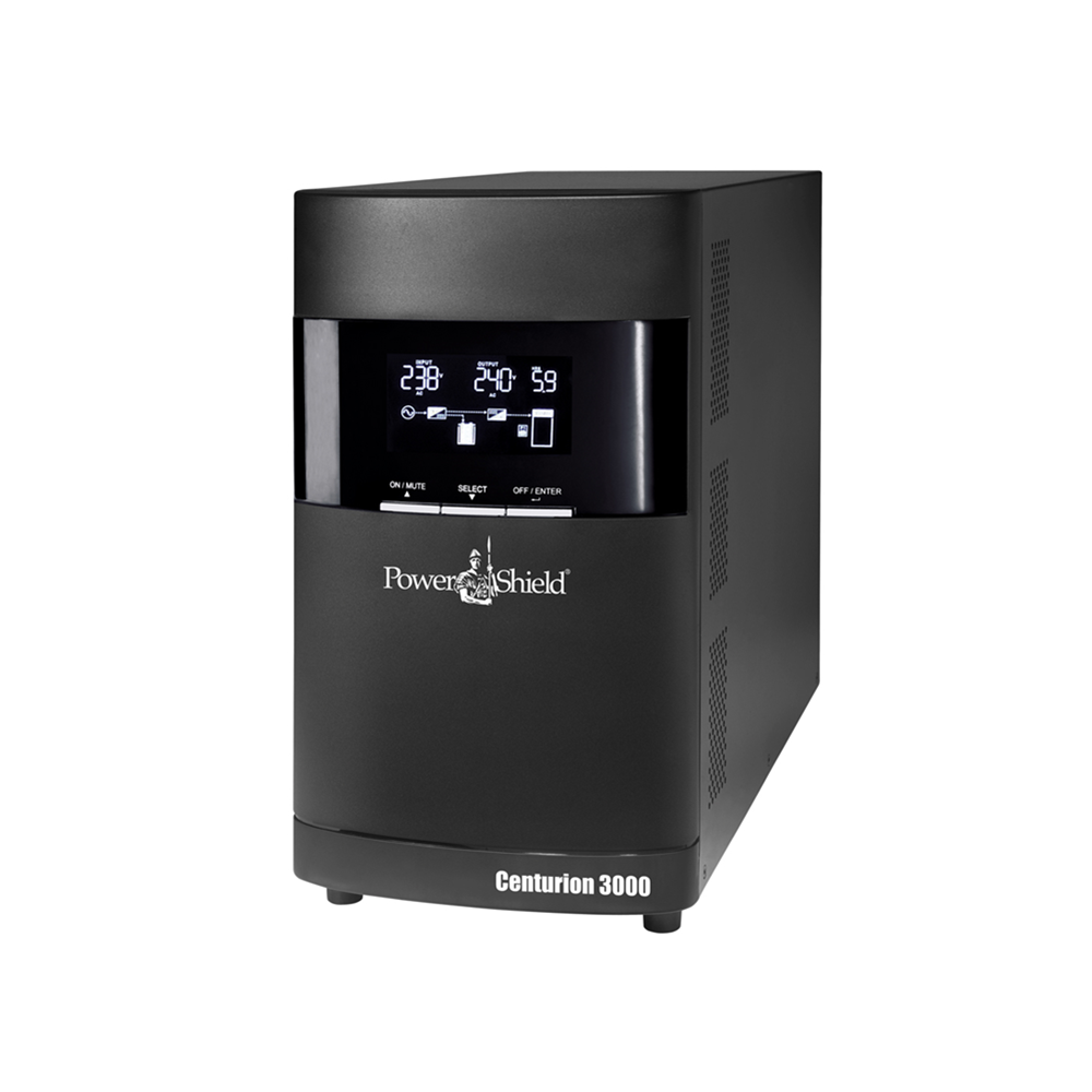 PowerShield PSCE3000 Centurion Tower UPS 3000VA/2700W, 15A input, 4 AUS sockets, 15A, C19 x 1, 2-year warranty - Image 1