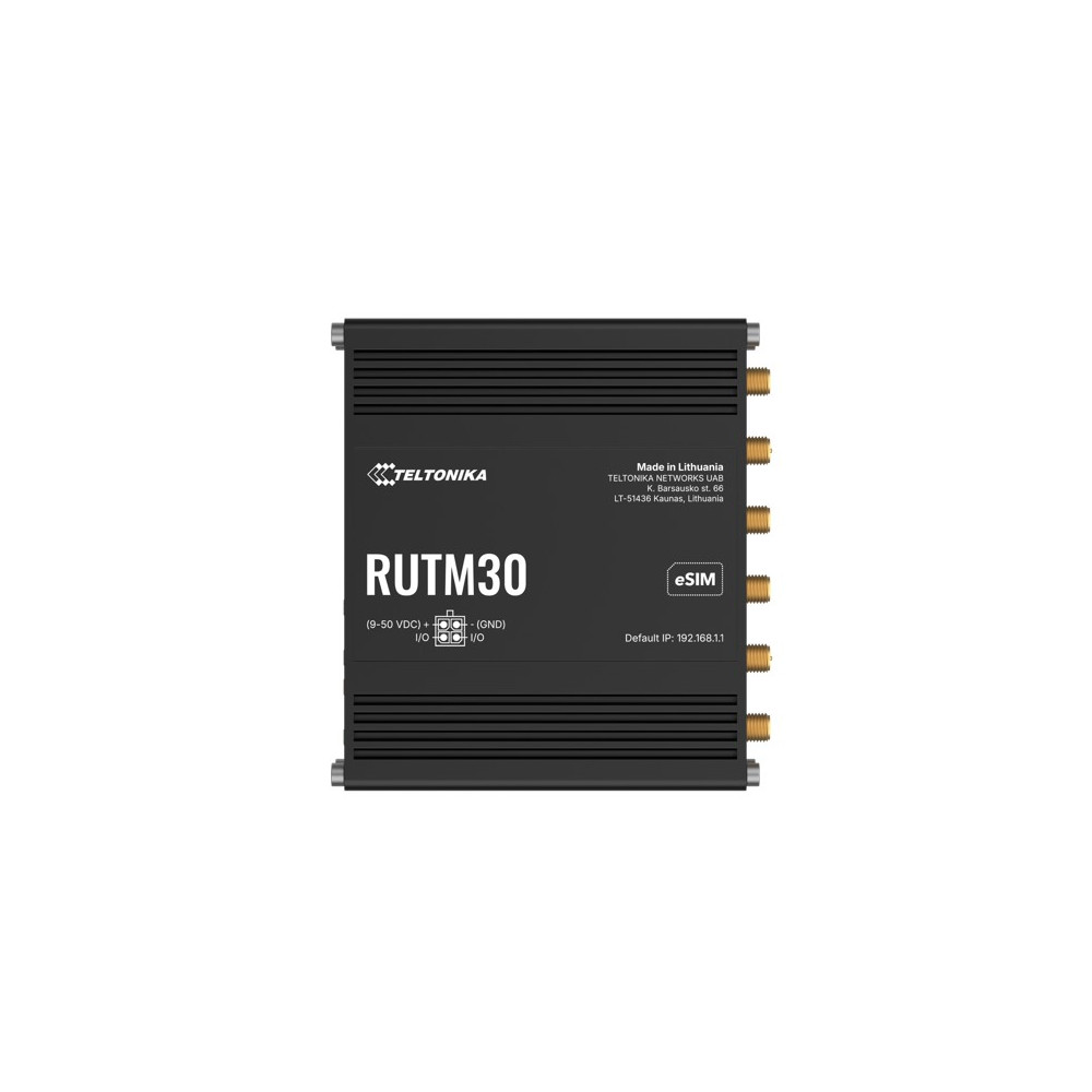Teltonika RUTM300000A00/RUTM30000500 RUTM30 Compact 5G Router, 5G dual SIM cellular, 2 Gigabit Ethernet ports, Dual-Band Wi-Fi, Backward Compatible with 4G, PSU included - Image 1