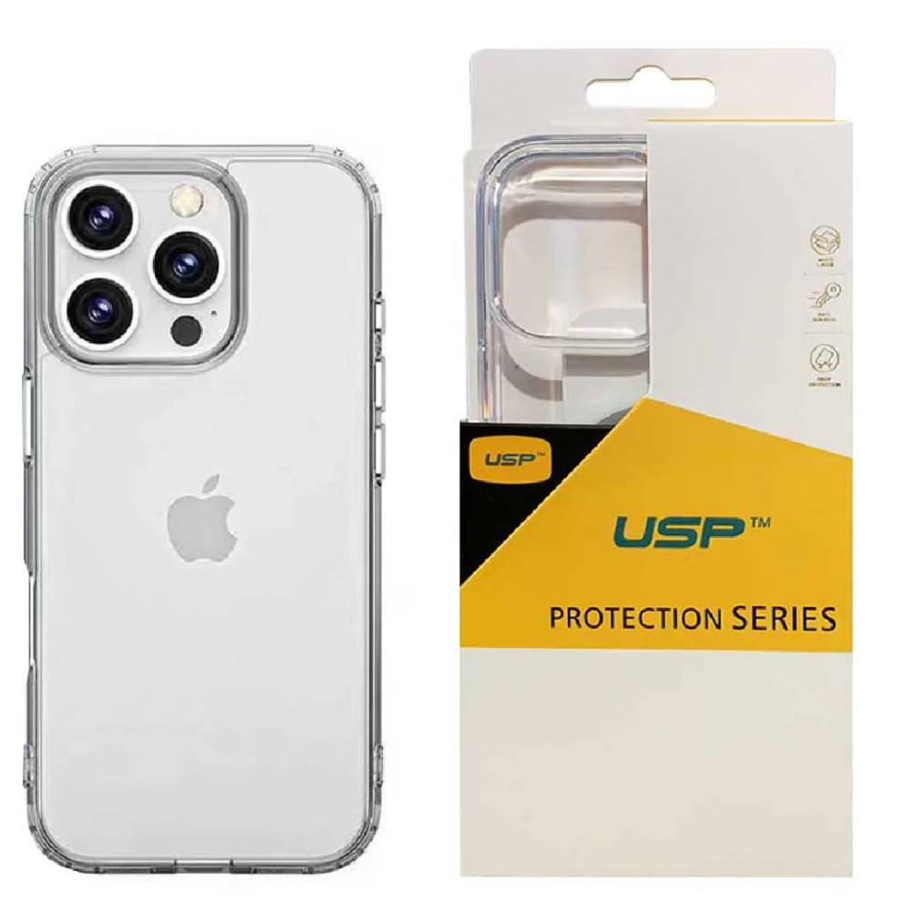 USP 6976552042178 Apple iPhone 16 Pro Max (6.9') Clear Rock Shockproof Case - Ultra-thin, Lightweight, Non-slip, Crystal Clear,Strong & Durable, 5 Years Warranty - Image 1