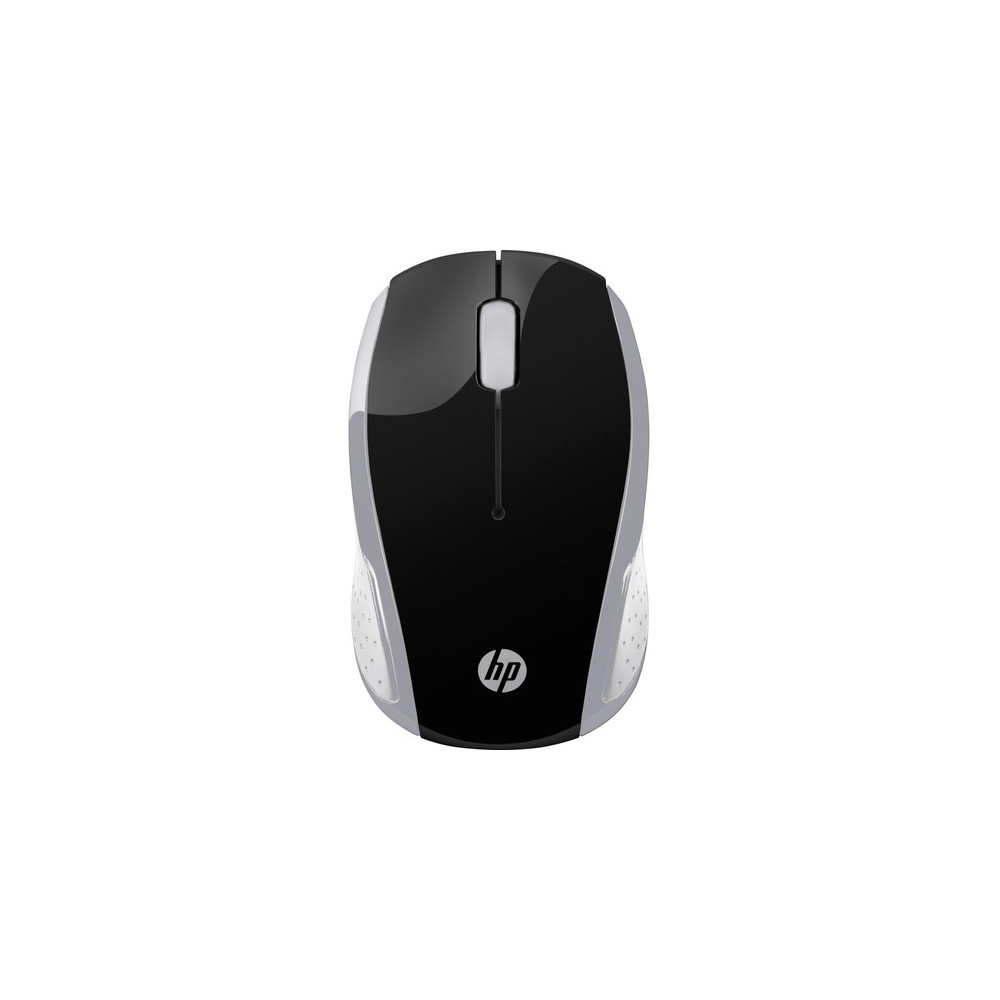 HP 2HU84AA Wireless Mouse 200 2.4GHz 3 Bottons USB Wireless 2xAAA 1000 dpi Up to 12M Battery Life Dongle all-day comfort design Black/Silver - Image 1