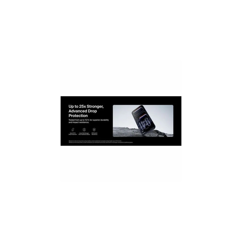 Belkin OVA194FQ ScreenForce UltraGlass 2 9H Glass Screen Protector for Apple iPhone 17 Pro Max - Clear - For OLED iPhone 17 Pro Max - Anti-microbial - Impact Resistant, Scratch Resistant, Crack Resistant, Smudge Resistant - Image 14